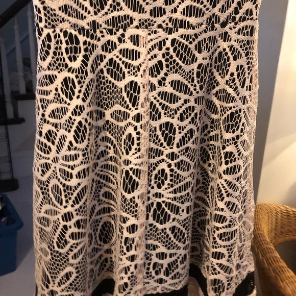 Made in San Francisco Lace overlay black Casual Dress XS - Picture 3 of 10